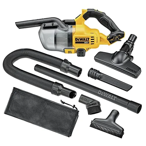 DEWALT 20V Cordless Handheld Vacuum, HEPA Filter, 6 Attachments, 46 CFM Suction Power 1 DEWALT 20V Cordless Handheld Vacuum, HEPA Filter, 6 Attachments, 46 CFM Suction Power