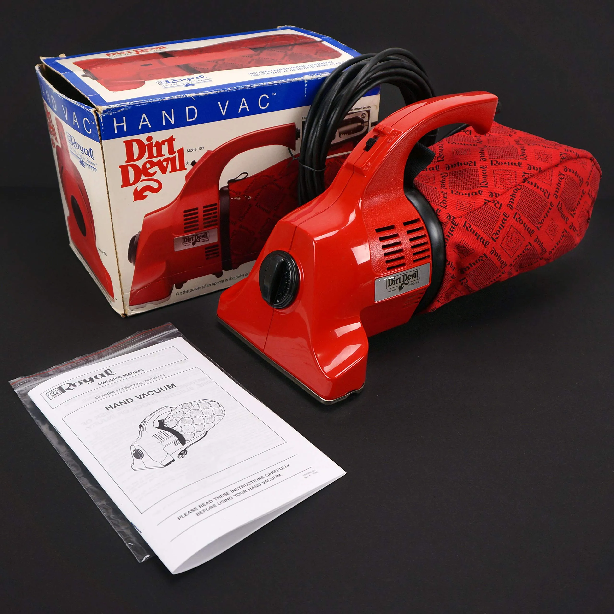 Dirt Devil Hand Vac Model 103 - Compact, Lightweight, and Reliable Cleaning Solution