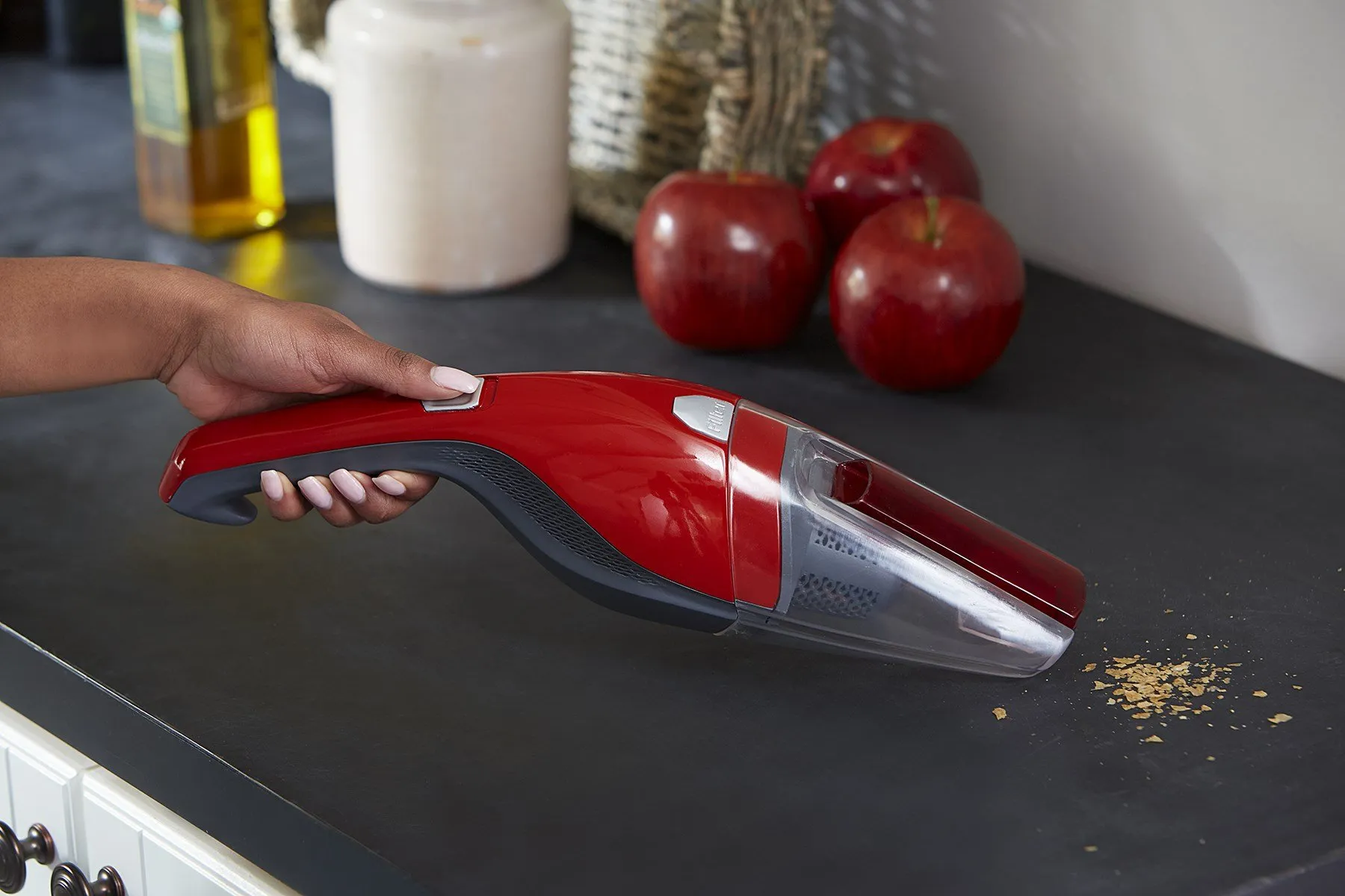 Dirt Devil Quick Flip 8V Lithium Cordless Handheld Vacuum in Red - Lightweight & Powerful - Image 4