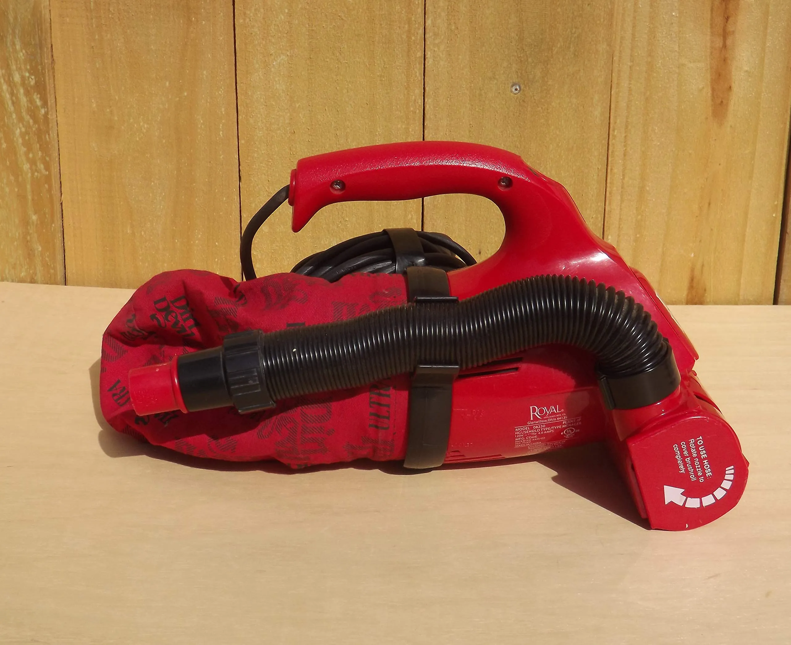Dirt Devil Ultra Corded Handheld Vacuum Cleaner M08230RED - 4 Amp Motor, Powerful Suction, 20ft Cord - Image 2