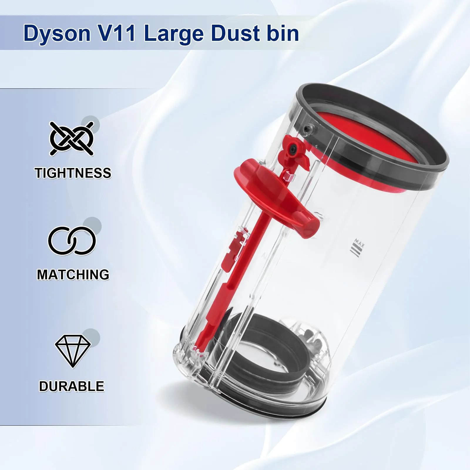 Dust Bin for Dyson V11 V15 SV14 SV15 SV22 - Large Replacement Canister Compatible Part No. 970050-01 - Image 6
