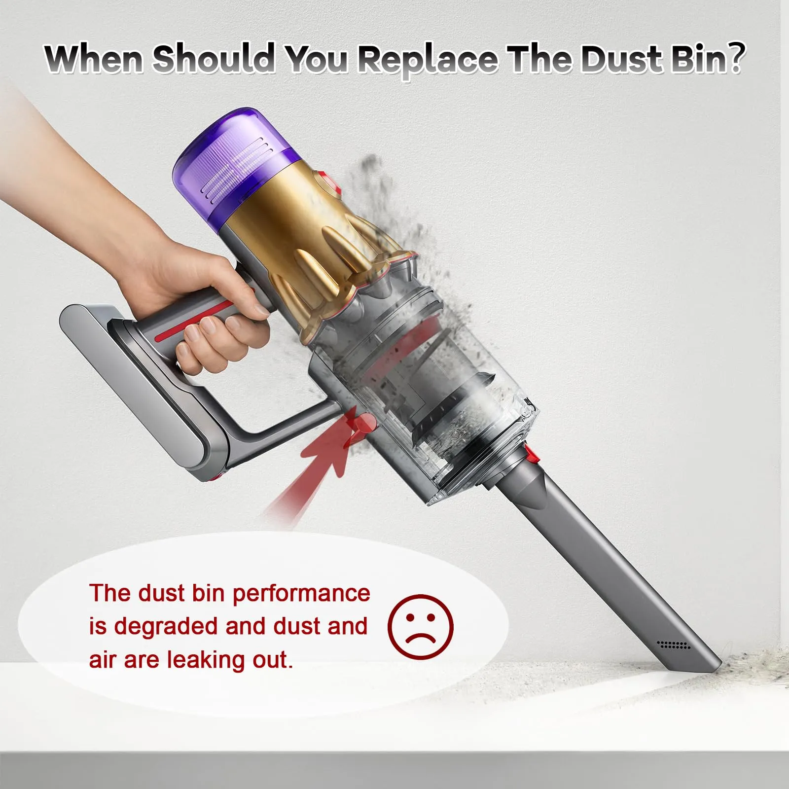 Dust Bin Replacement for Dyson V10 Digital Slim/V12 Detect Slim SV18 SV20 Vacuum Cleaner - Image 7