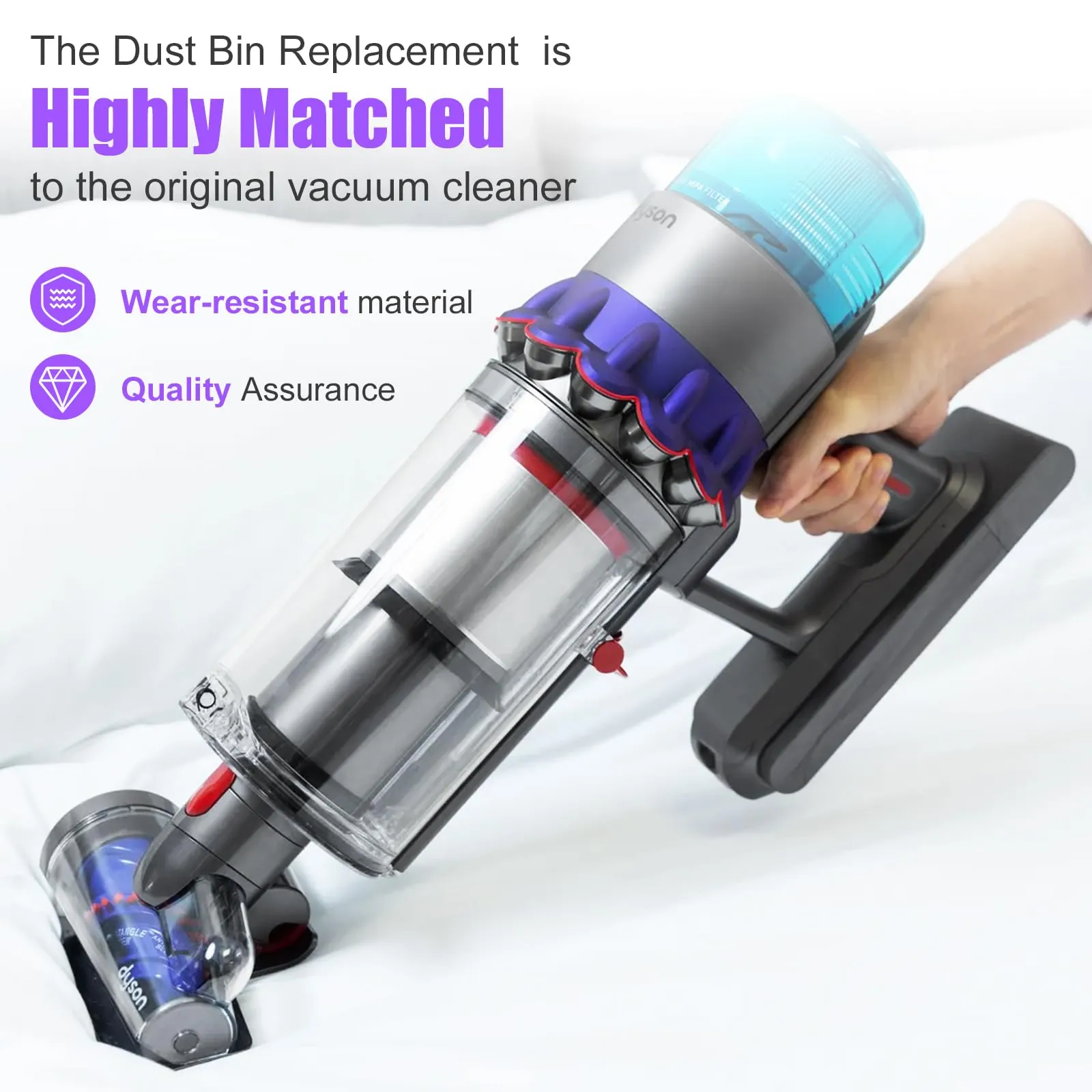 Dust Bin Replacement for Dyson V10 (SV12) Absolute Animal Vacuum Cleaner - Durable & Easy Install - Image 6