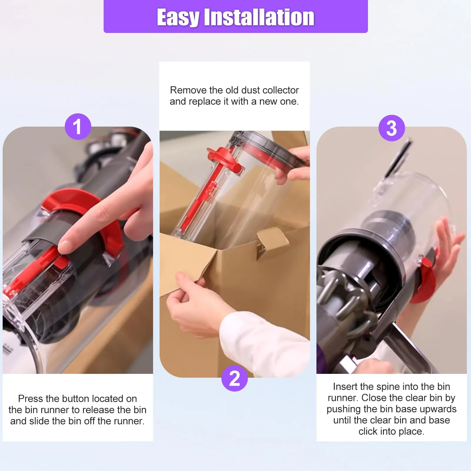 Dust Bin Replacement for Dyson V10 (SV12) Absolute Animal Vacuum Cleaner - Durable & Easy Install - Image 7