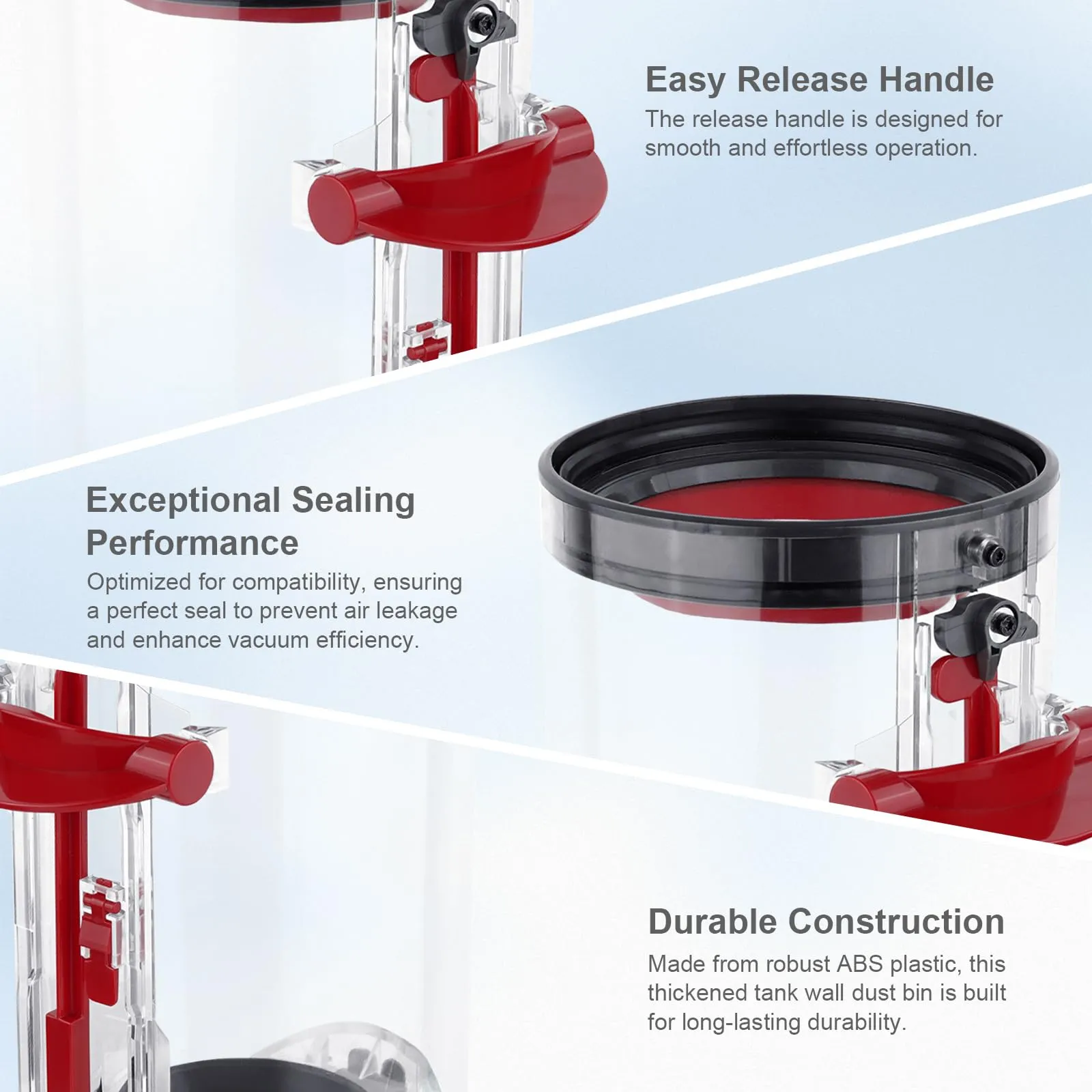 Dust Bin Replacement for Dyson V10 SV12 Vacuum Cleaners, 8-Inch Canister, Compatible with V10 Absolute/Animal - Image 5