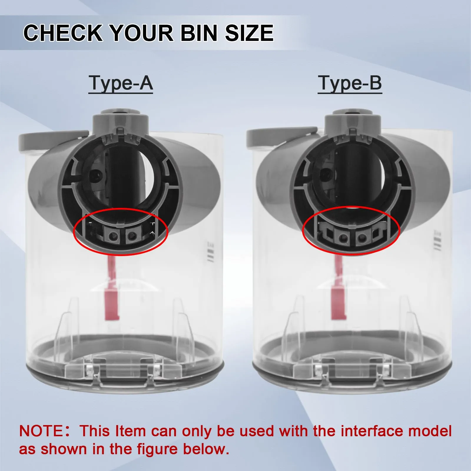Dust Bin Replacement for Dyson V6 DC58 DC59 DC62 DC74 Vacuum Cleaner Canister - Coodss - Image 4
