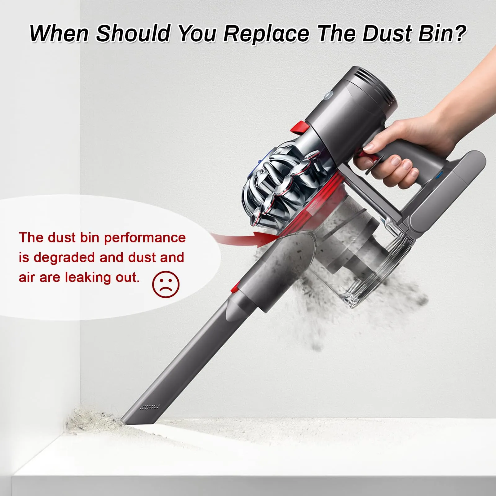 Dust Bin Replacement for Dyson V7 V8 SV10 SV11 Vacuum Cleaner Canister Parts - Bolan-Tech 5 Dust Bin Replacement for Dyson V7 V8 SV10 SV11 Vacuum Cleaner Canister Parts - Bolan-Tech - Image 5