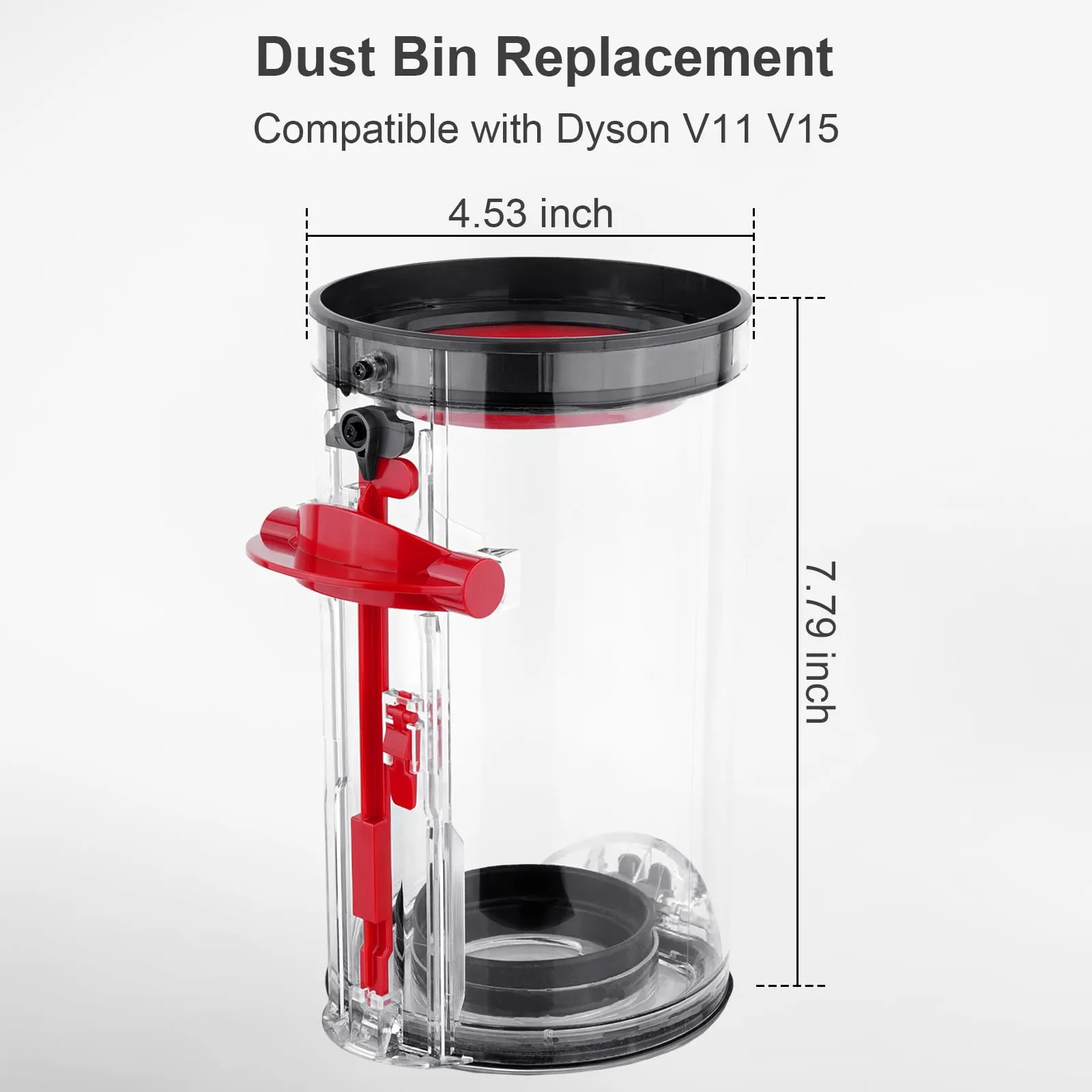 Dust Bin Vacuum Replacement Canister for Dyson V11 V15 - Large Canister Compatible Parts - Image 7