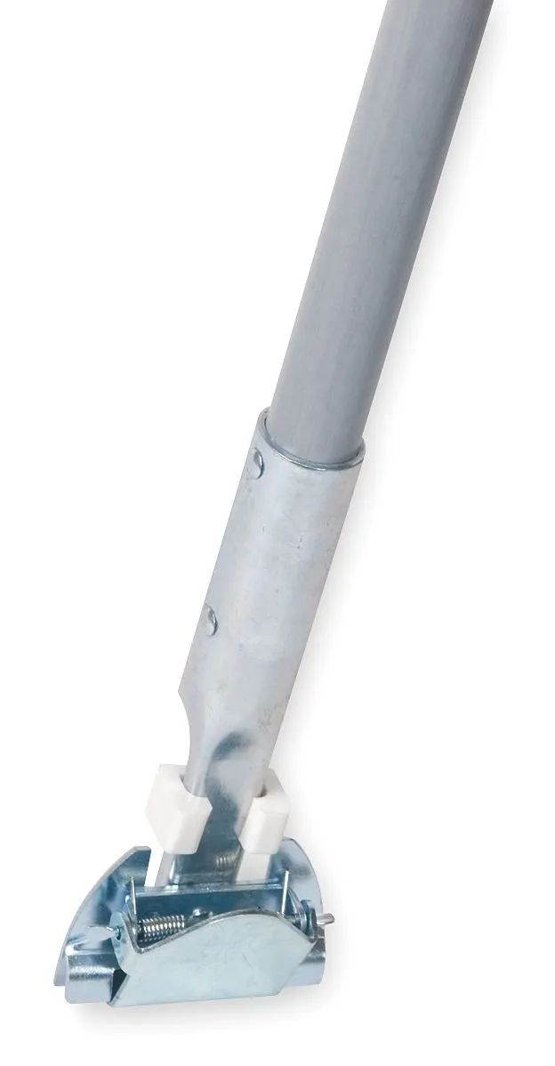 Dust Mop Handle 60' Clip On - Tough Guy Fiberglass Gray Janitorial Cleaning Supplies