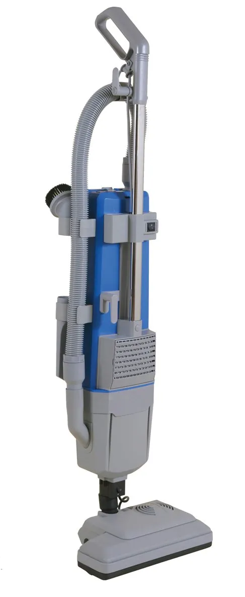 Emer USA Hercules 1350W Upright Vacuum - Lightweight Blue/Grey, True HEPA, 10-Year Warranty