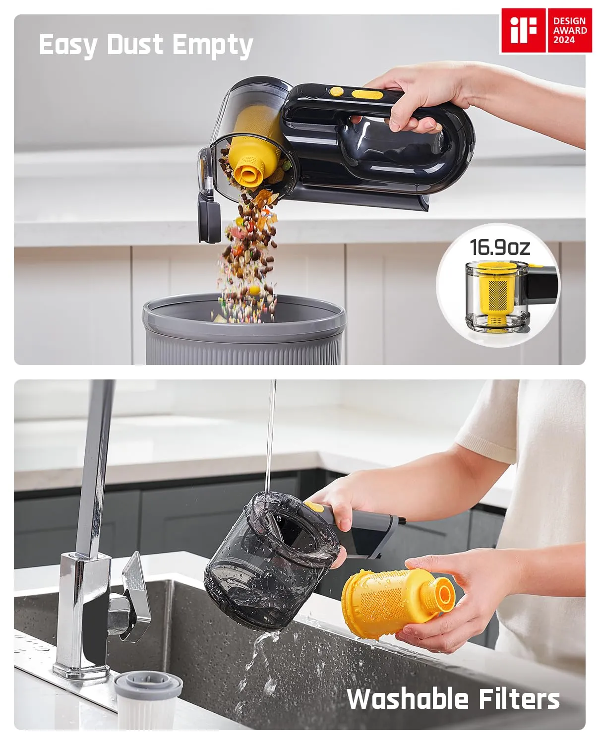 Fanttik Fold V10 Apex Pivot Car Vacuum - 17000Pa Cordless Hand Vac with LED Light & DynamicClean™ - Image 7