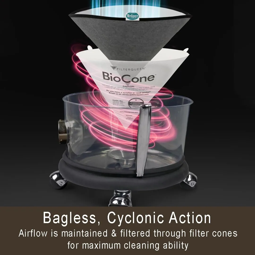 Filter Queen Majestic Surface Cleaner, Blue, Bagless Cyclonic Vacuum with Attachments for Deep Cleaning 3 Filter Queen Majestic Surface Cleaner, Blue, Bagless Cyclonic Vacuum with Attachments for Deep Cleaning - Image 3