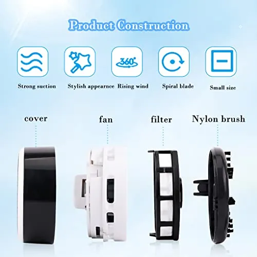 FineInno Mini Crumb Vacuum Cleaner - Portable Cordless Handheld Sweeper for Home, Office, Cars - Image 3