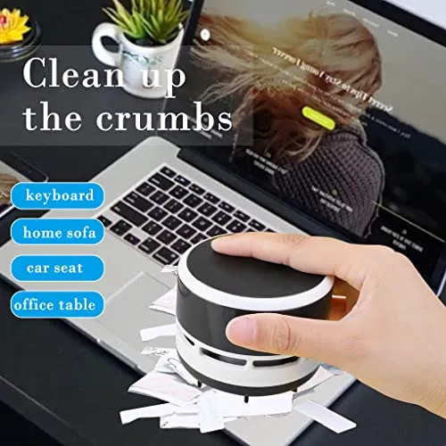FineInno Mini Crumb Vacuum Cleaner - Portable Cordless Handheld Sweeper for Home, Office, Cars - Image 4