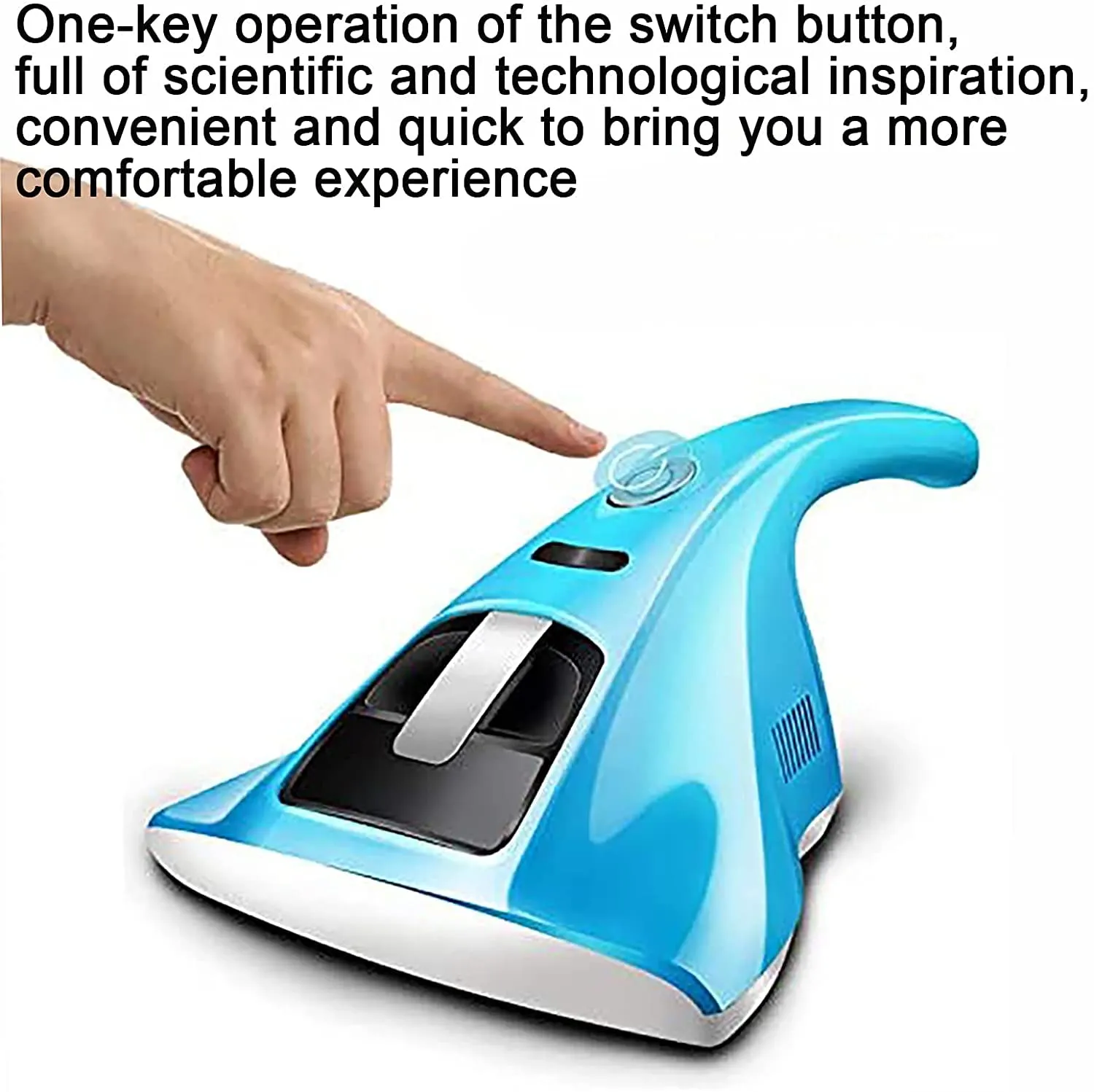 Flyingqin Handheld Vacuum Cleaner 12KPa Suction for Mattresses Sofas Bed, Lightweight Blue Design 3 Flyingqin Handheld Vacuum Cleaner 12KPa Suction for Mattresses Sofas Bed, Lightweight Blue Design - Image 3