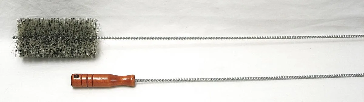 Furnace Boiler Brush 3' Diameter, 42' Length, Wooden Handle - Tough Guy Janitorial Supplies