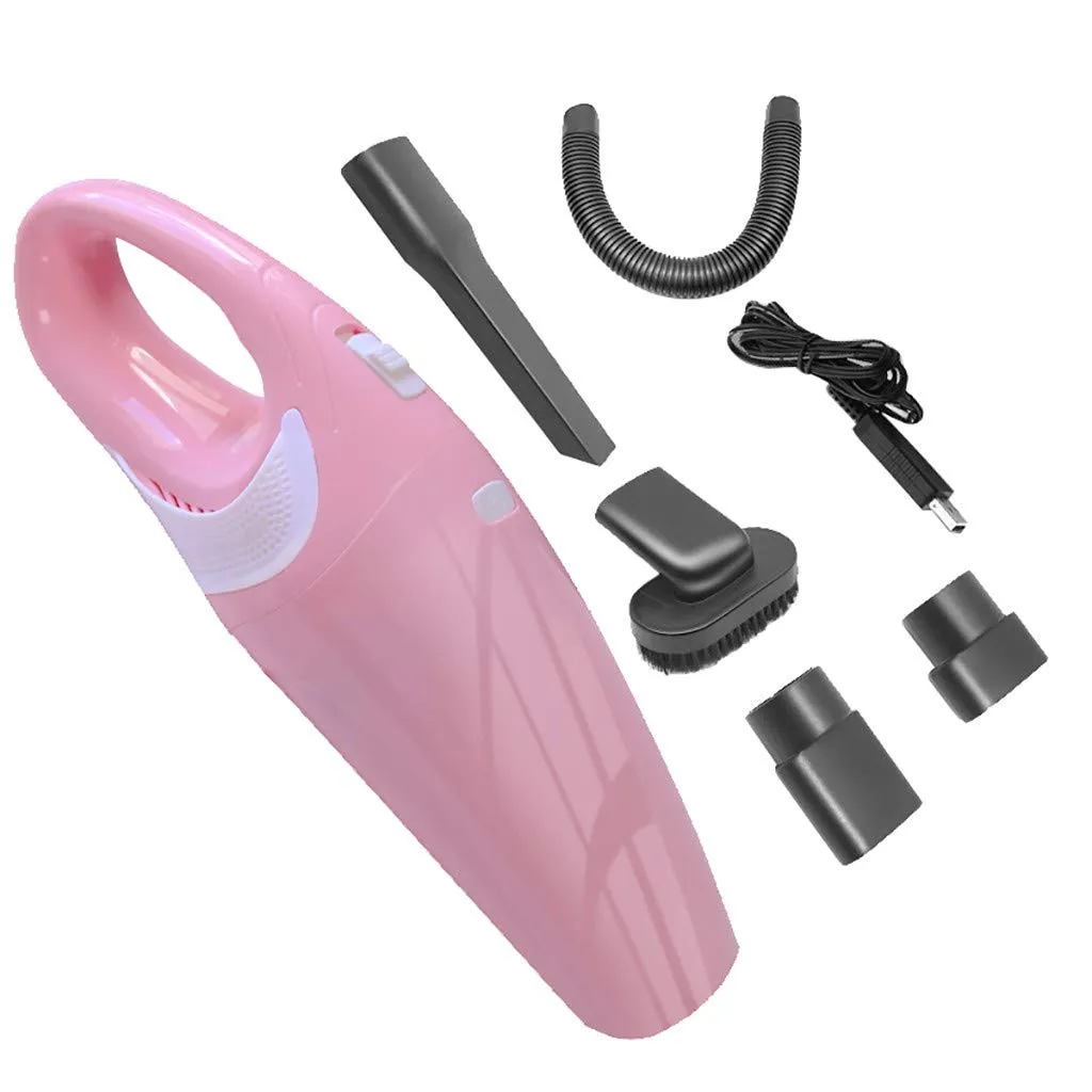 Gallity Portable Lightweight Rechargeable Vacuum Cleaner Wet Dry Handheld for Home Pets (Pink)