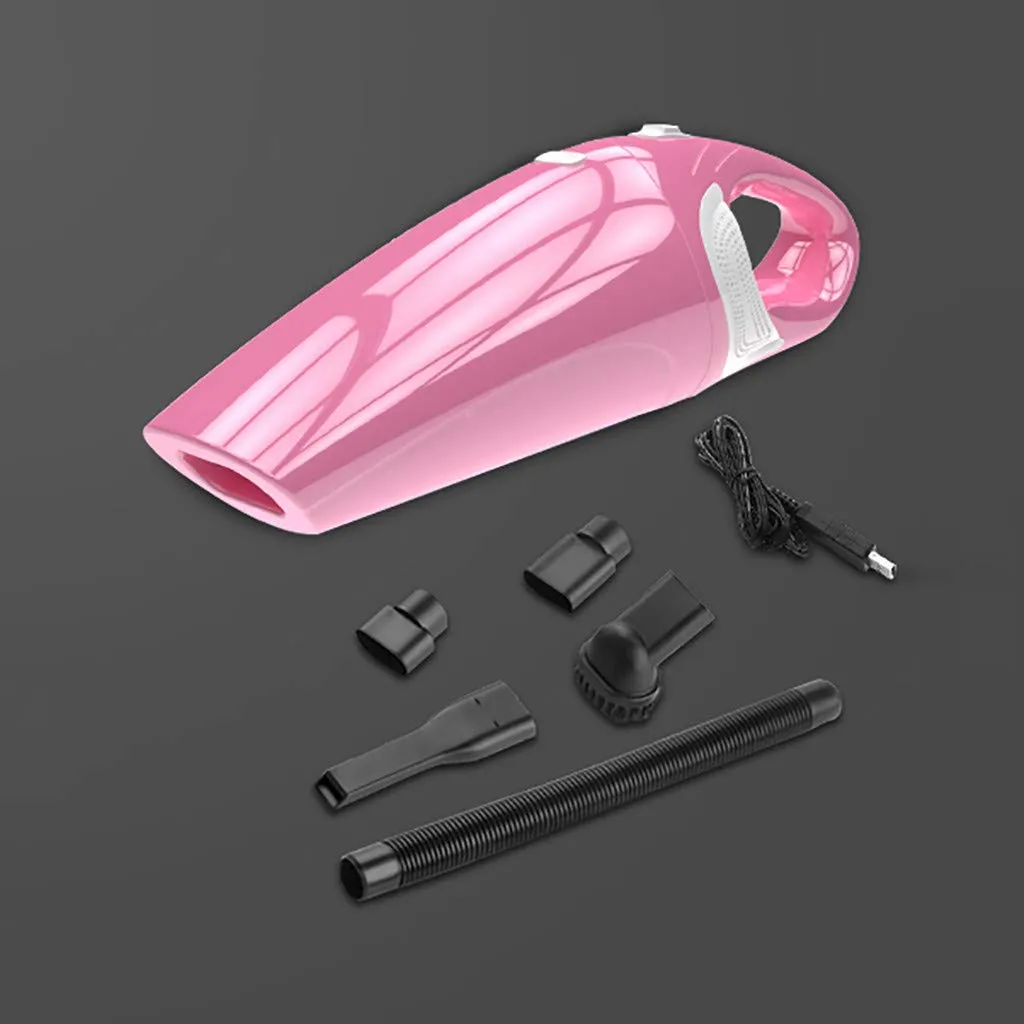 Gallity Portable Lightweight Rechargeable Vacuum Cleaner Wet Dry Handheld for Home Pets (Pink) - Image 2