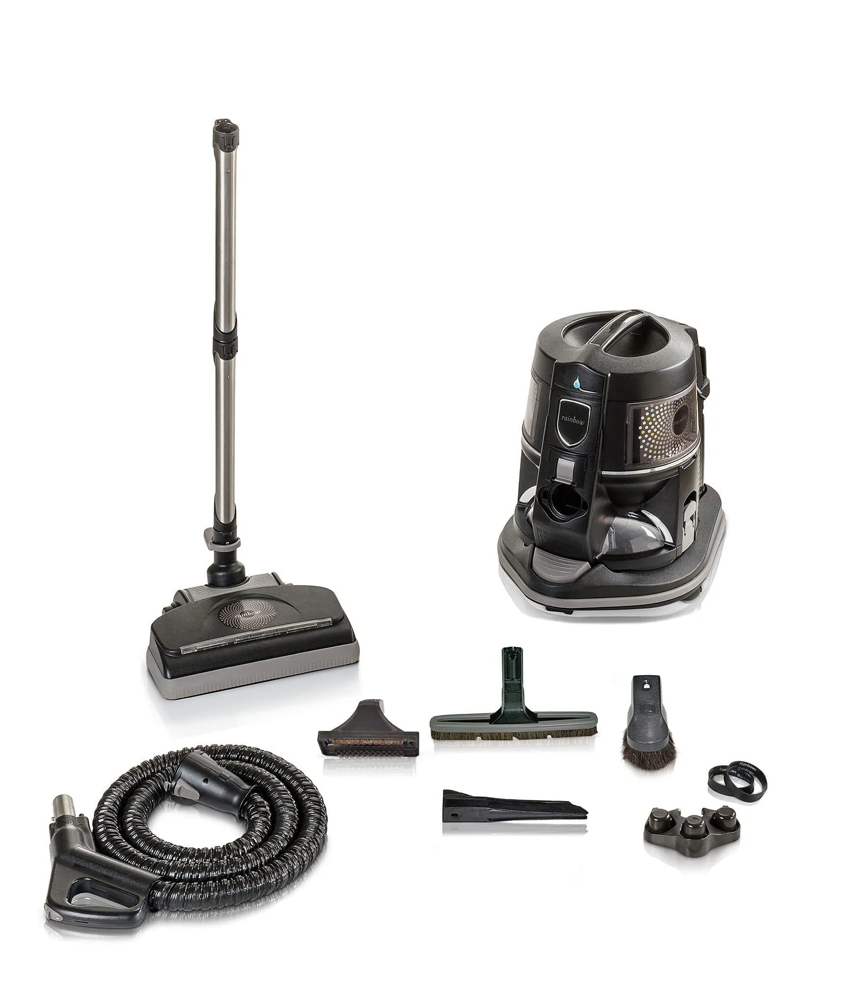 Genuine E2 Black E Series Rainbow Vacuum Cleaner - Reconditioned, Powerful 2-Speed with HEPA Filter