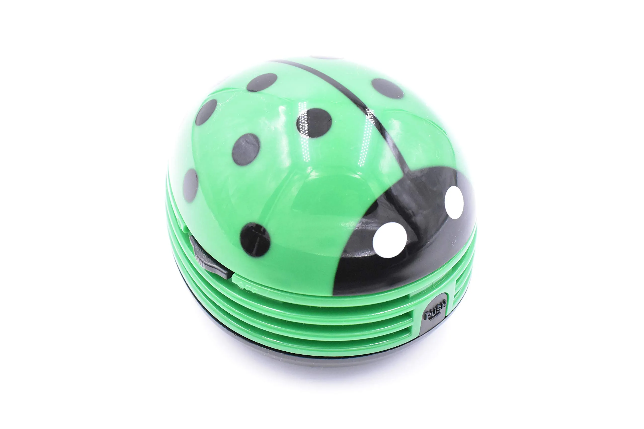 Green Beetle Portable Table Vacuum Cleaner - Mini Dust Sweeper - Cute Design - 105x80x70mm