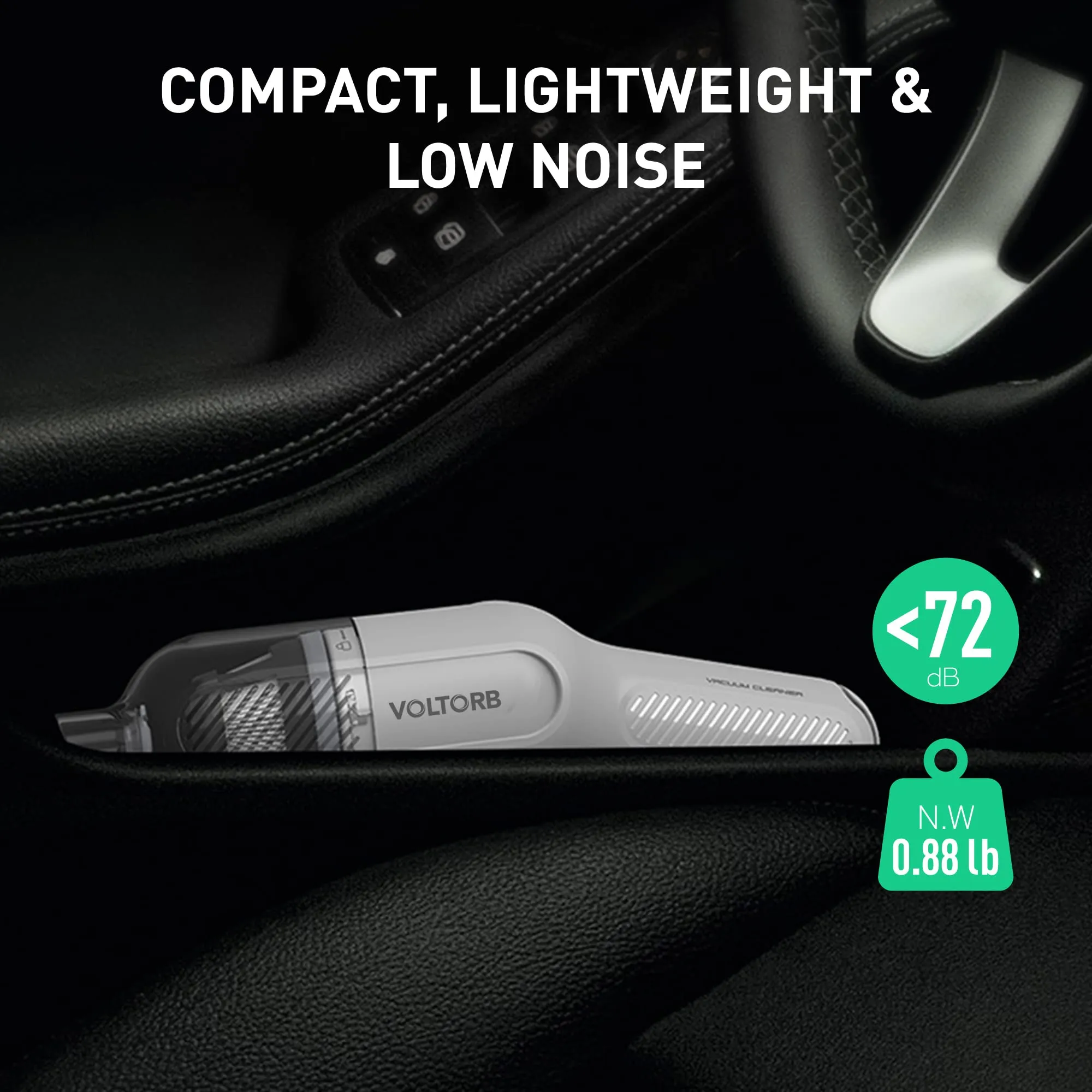 Handheld Cordless Vacuum Cleaner - 5KPA Suction, Ultra-Lightweight, USB Charging, Mini Car & Home - Image 4