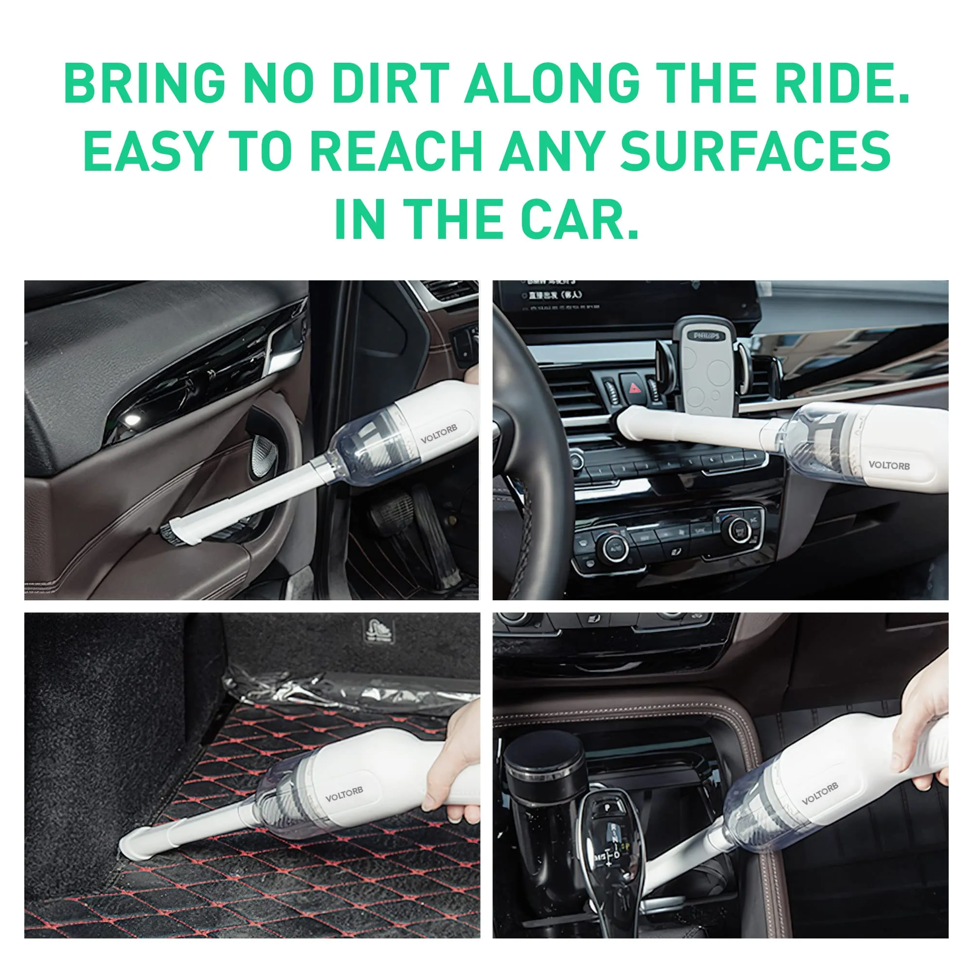 Handheld Cordless Vacuum Cleaner - 5KPA Suction, Ultra-Lightweight, USB Charging, Mini Car & Home - Image 6