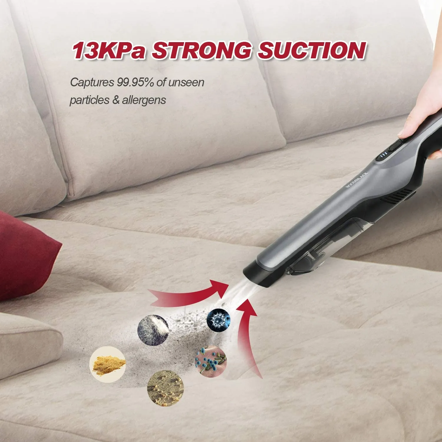 Handheld Vacuum Cleaner Cordless 13Kpa - Lightweight 1.4LB with Charging Dock & One-Touch Empty - Image 3