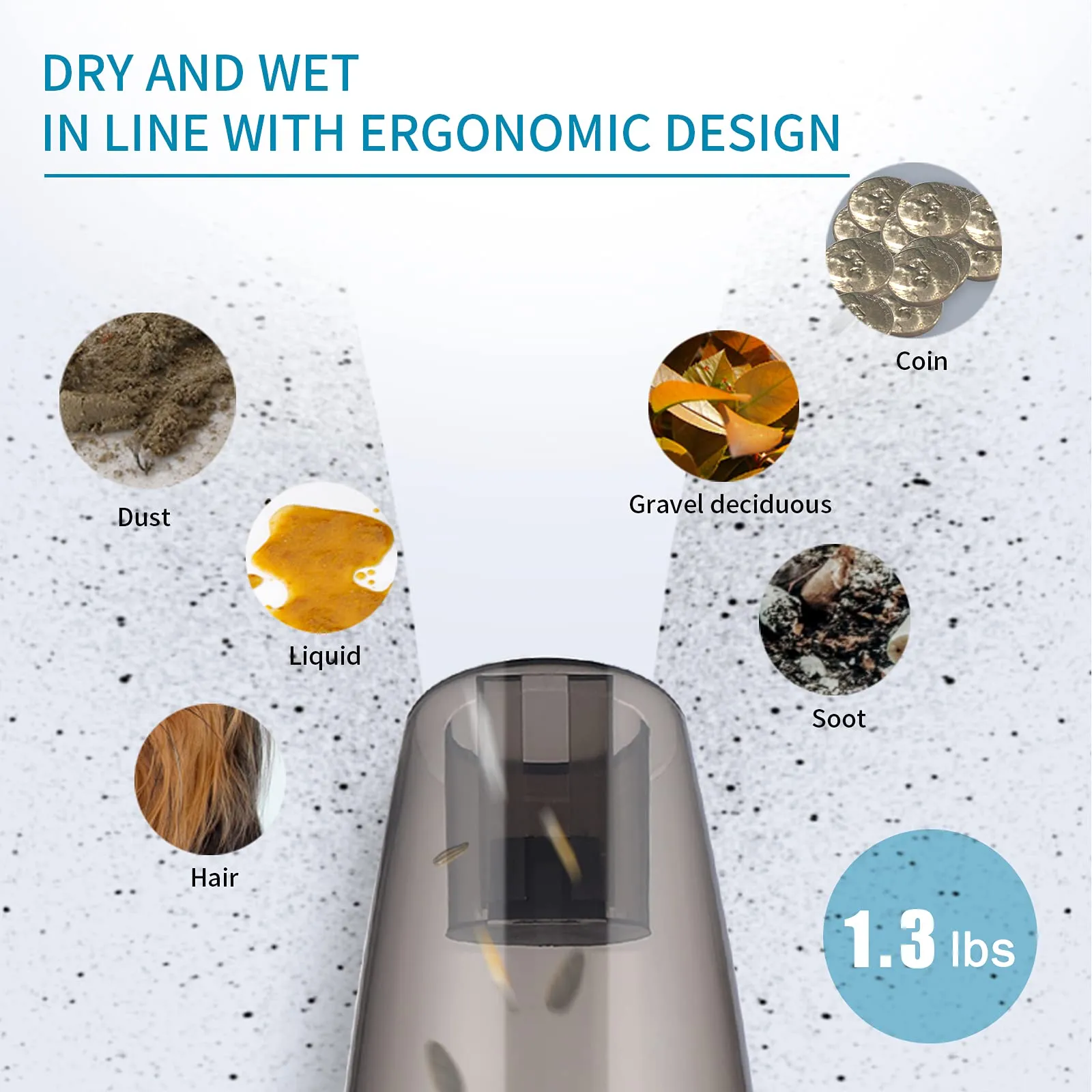 Handheld Vacuum Cordless Rechargeable, 9Kpa Powerful Suction Mini Cleaner for Home, Office, Car - Image 6