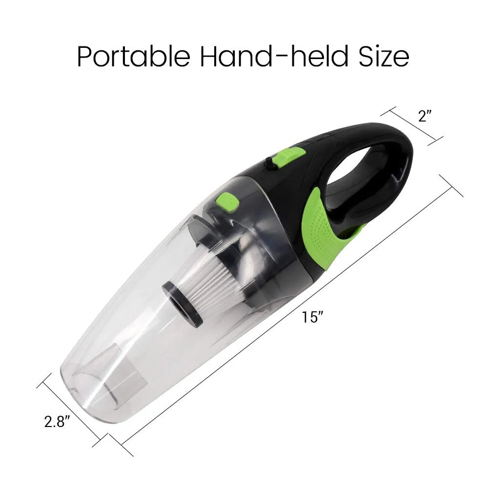 HiKiNS Cordless Handheld Car Vacuum Cleaner 120W Strong Suction Wet Dry Use for Home, Car, Office - Image 3