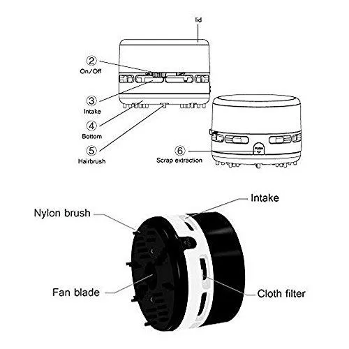 iDili Portable Cordless Handheld Vacuum Cleaner for Home Office Cars - Lightweight Black Design - Image 4