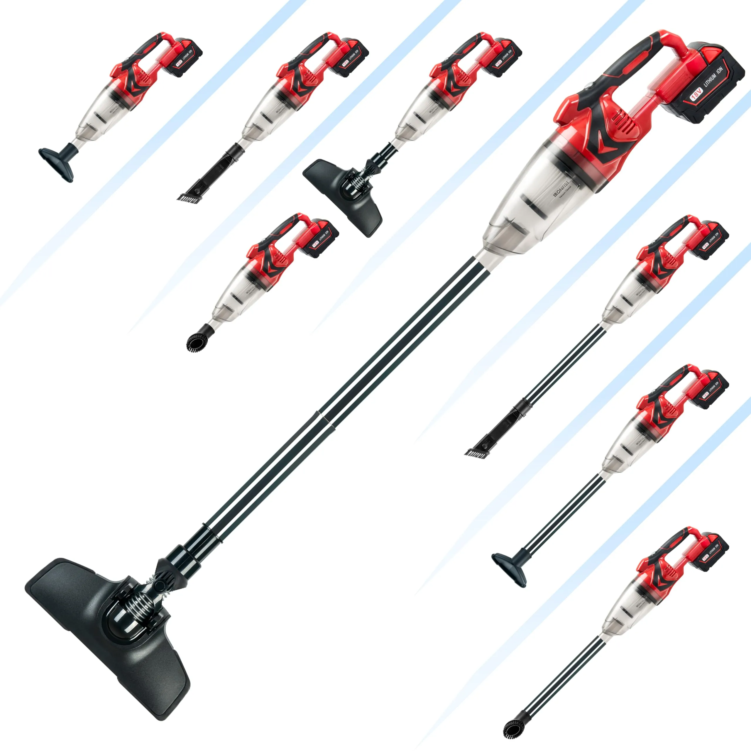 IRONFIST Cordless Vacuum Cleaner for Milwaukee M18 Batteries - Portable Handheld for Hard Floors & Carpets - Image 5