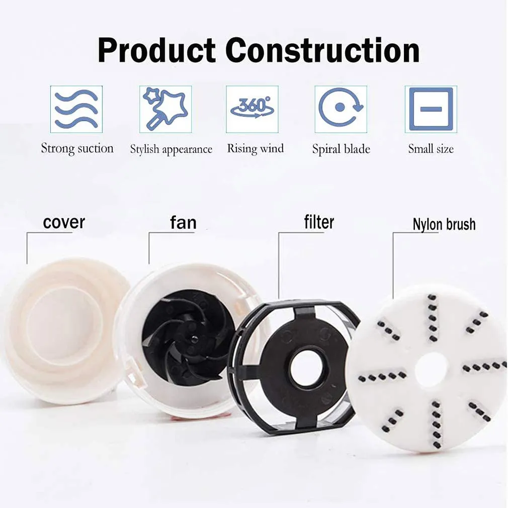 iSuperb Mini Desktop Vacuum Cleaner - Portable Handheld Cordless Dust Sweeper for Home & Office (Pink) - Image 7