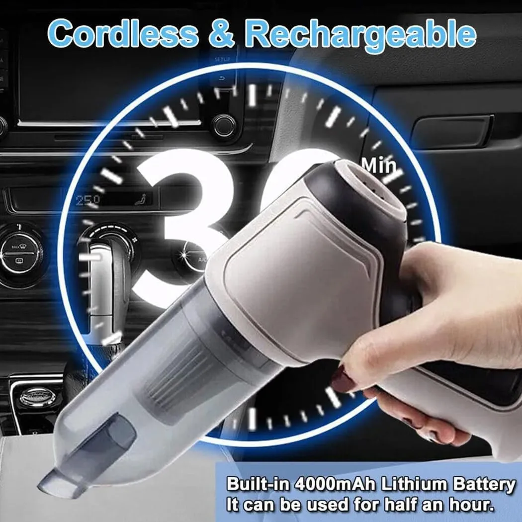 Jettvac Cordless Vacuum Cleaner - Portable Mini Wireless, Strong Suction, Low Noise, 3-in-1 (Black) - Image 4