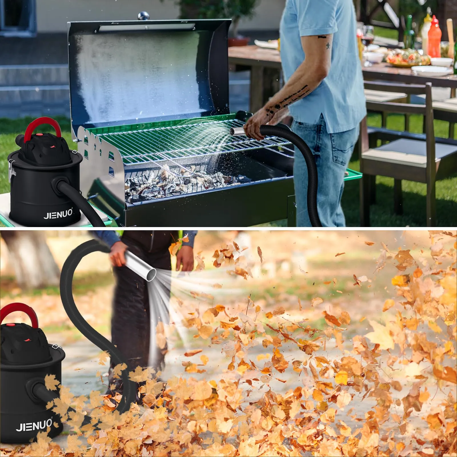 JIENUO 4 Gallon Ash Vacuum Cleaner with 1000W Suction, Semi Auto Filter Clean, Blower Function - Image 7