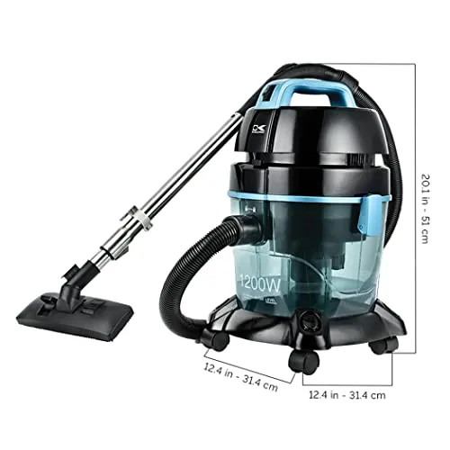Kalorik Water Filtration Canister Vacuum Cleaner - Wet/Dry, Maneuverable Design, Bagless, Powerful Filtration - Image 8