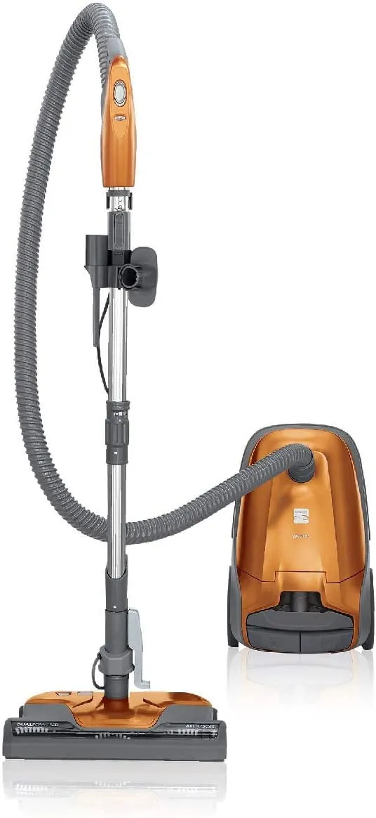 Kenmore 81214 200 Series Bagged Canister Vacuum with HEPA Filter, Lightweight, Orange