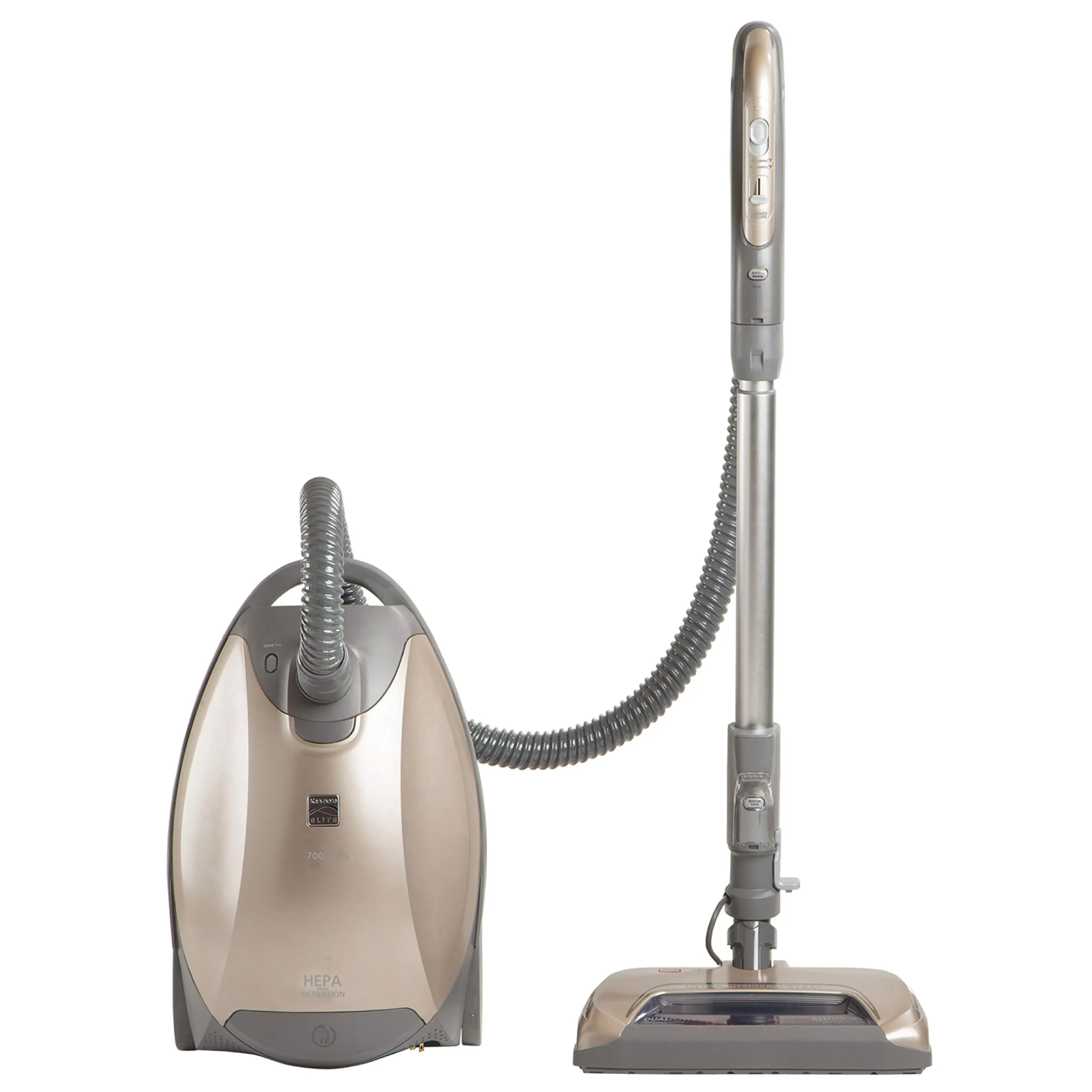 Kenmore Elite 81714 Pet Friendly Ultra Plush Bagged Canister Vacuum with HEPA Filter, Champagne