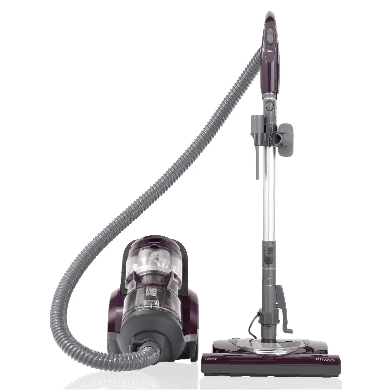 Kenmore Lightweight Bagless Compact Canister Vacuum with Pet Powermate, HEPA Filter, Eggplant