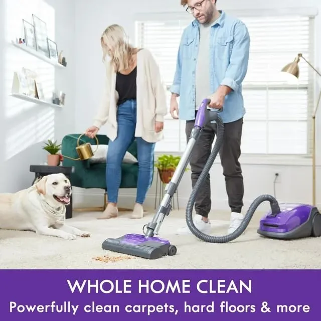 Kenmores 200 Series Bagged Canister Vacuum - HEPA Filtration, Adjustable Height, Purple - Image 6