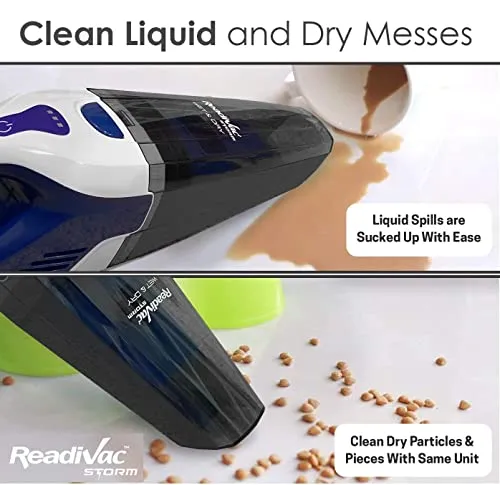 Kirby Storm Handheld Wet & Dry Vacuum Cleaner - Powerful Cordless Hand Vac in Medium Blue - Image 2