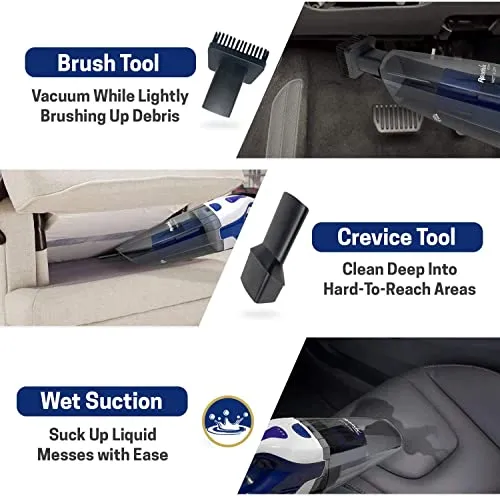 Kirby Storm Handheld Wet & Dry Vacuum Cleaner - Powerful Cordless Hand Vac in Medium Blue - Image 4