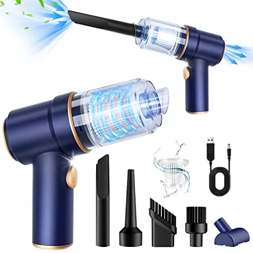 KMM Handheld Car Vacuum Cleaner 9000Pa, 120W Wet & Dry Cleaner with LED Light & Multi-Nozzles