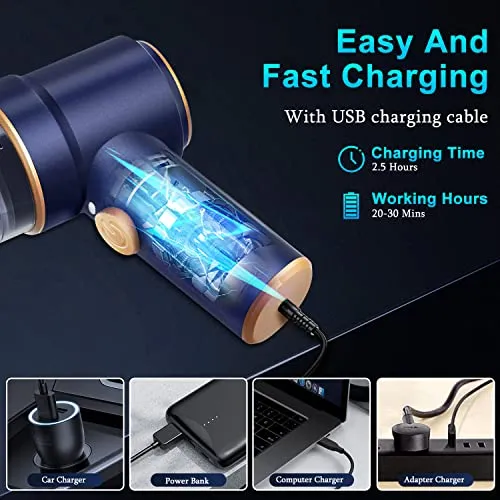 KMM Handheld Car Vacuum Cleaner 9000Pa, 120W Wet & Dry Cleaner with LED Light & Multi-Nozzles - Image 4