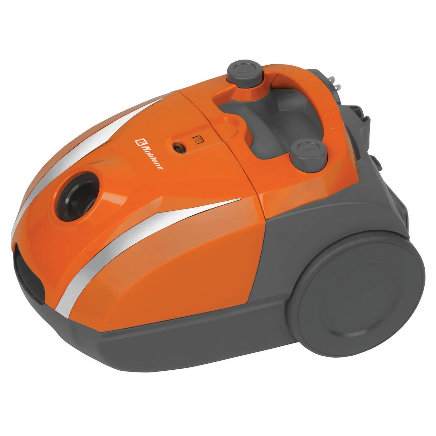 Koblenz Canister Vacuum Cleaner - Corded, Compact Design, Powerful 1200W Motor, Orange/Gray - Image 2