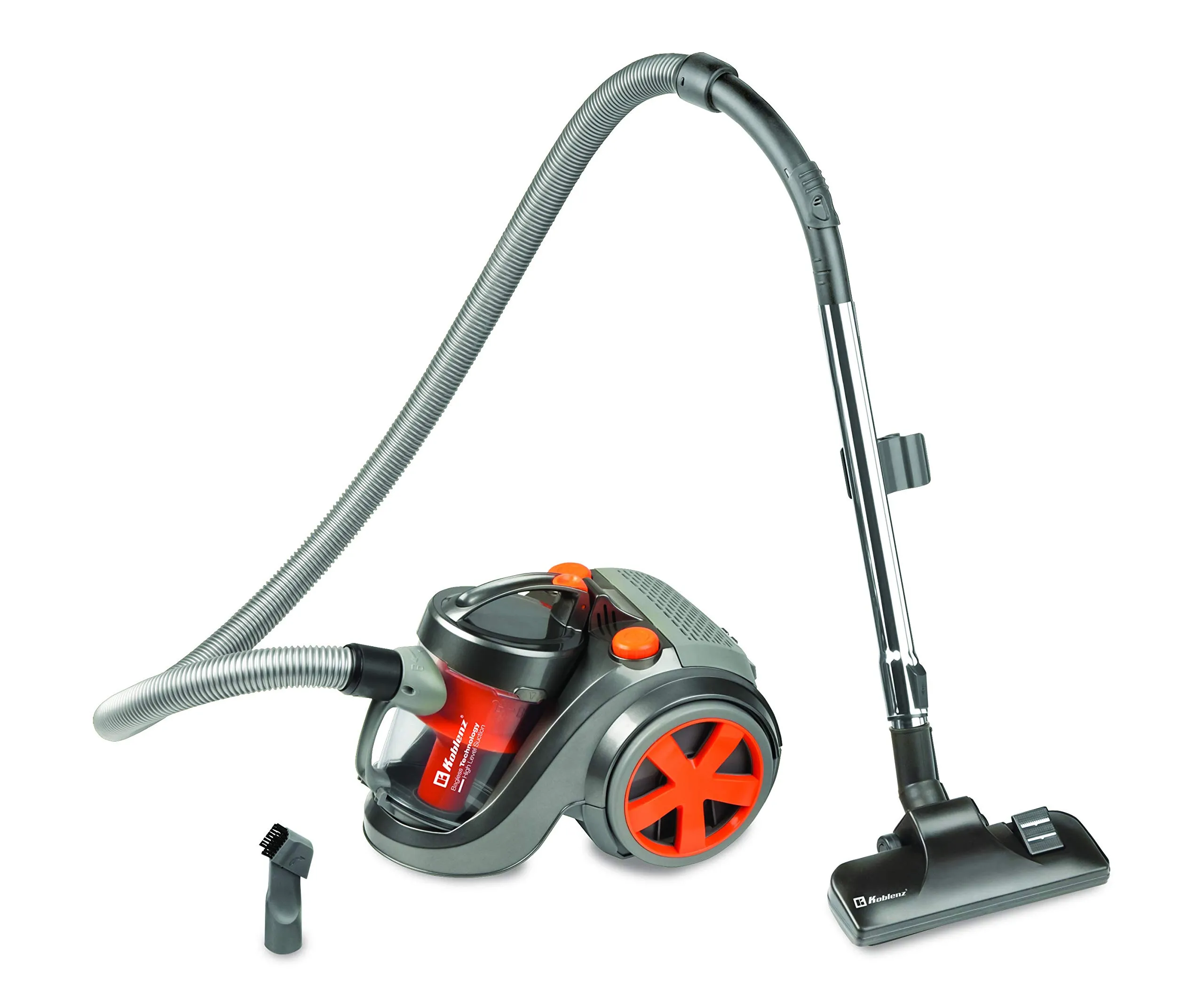 KOBLENZ Centauri Canister Vacuum Cleaner - 1300W, Bagless, Retractable Cord, Ideal for Hard Floors