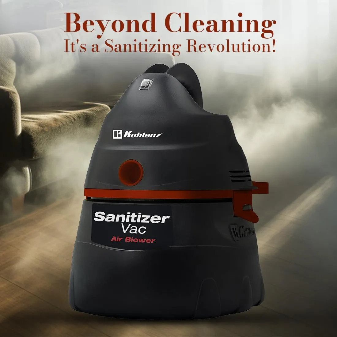 Koblenz WD-390 S K2 Portable Wet-Dry Vacuum Cleaner, 3 Gallon Tank, 2.0 HP, Black - Image 2