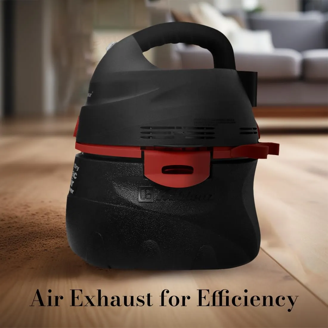 Koblenz WD-390 S K2 Portable Wet-Dry Vacuum Cleaner, 3 Gallon Tank, 2.0 HP, Black - Image 5