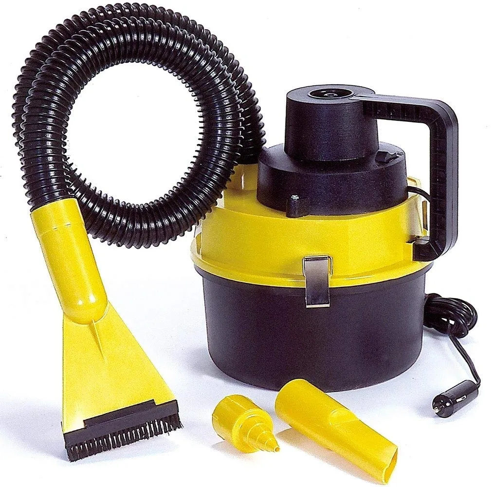 Koolatron 12 Volt Wet/Dry Canister Vacuum Cleaner - Compact 1 Gallon Shop Vac for Car & RV