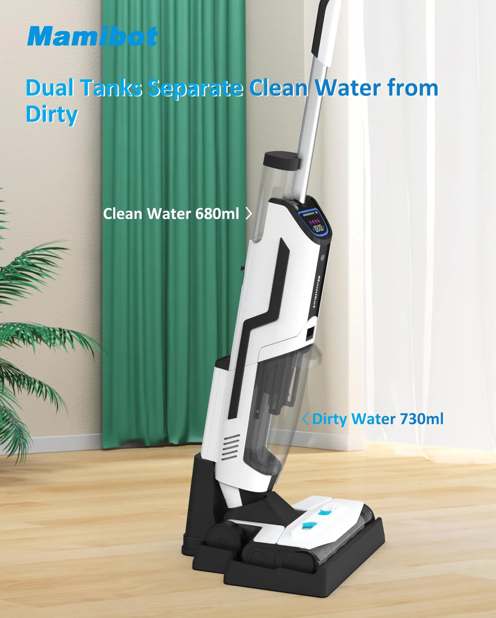 Mamibot Cordless Wet Dry Vacuum Cleaner & Mop, Smart Multi-Surface Cleaner with Self-Cleaning System 3 Mamibot Cordless Wet Dry Vacuum Cleaner & Mop, Smart Multi-Surface Cleaner with Self-Cleaning System - Image 3