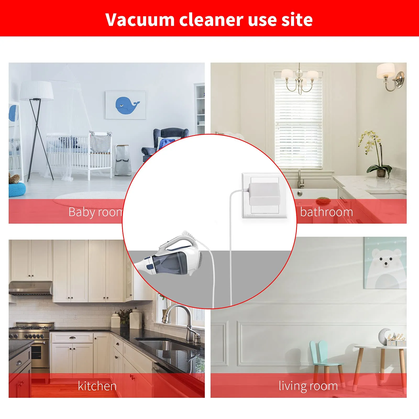 MEROM 15V Charger for Black & Decker Handheld Vacuum - Genuine White Replacement Cord - Image 7